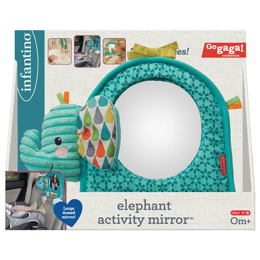 Infantino Go Gaga Elephant Baby Activity Mirror