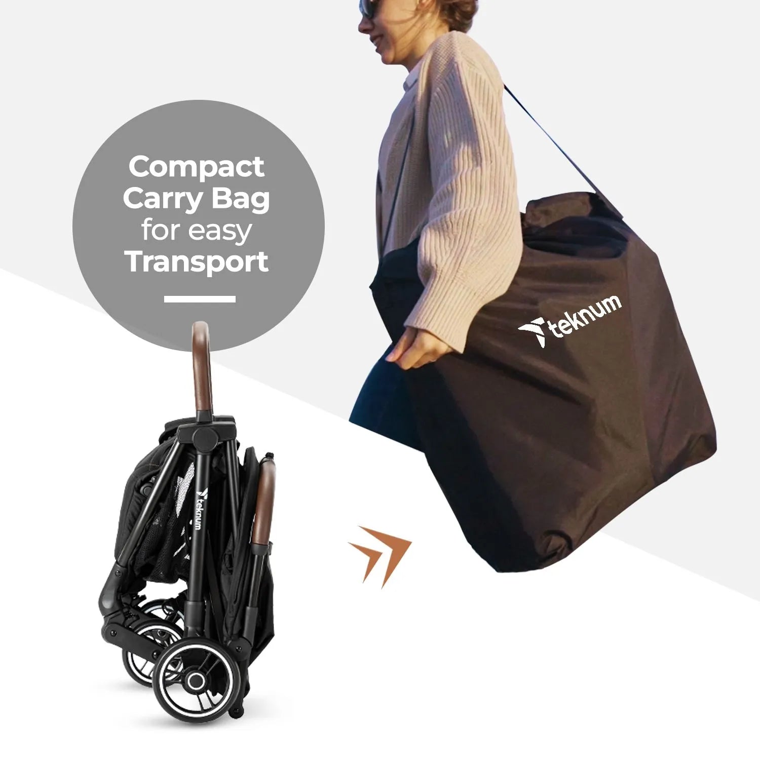 Teknum Travel Explorer 2 Stroller (Black)