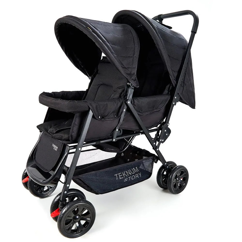 Teknum Double Baby Stroller (Black)