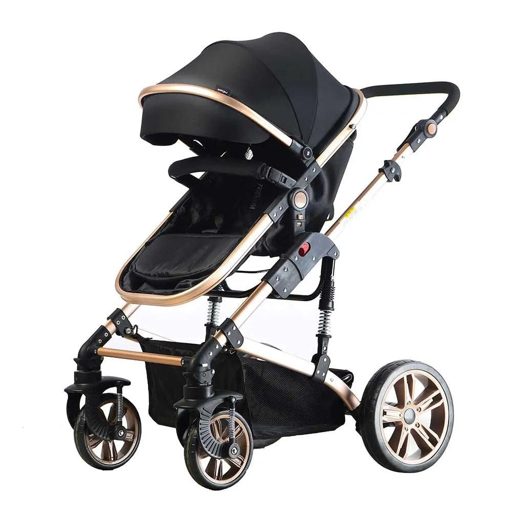 Teknum 3-In-1 Pram Stroller (Black)