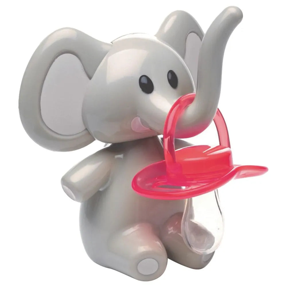 Melii Elephant Pacifier Holder (Grey Ears)