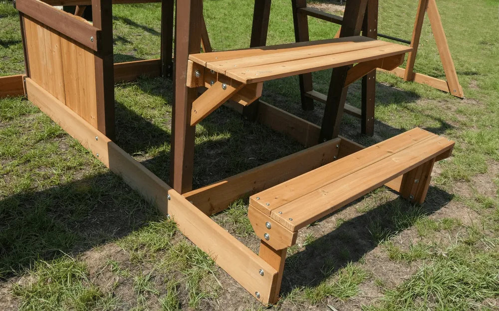 Dynamic Sports Arabian Tahr Wooden Swing Set