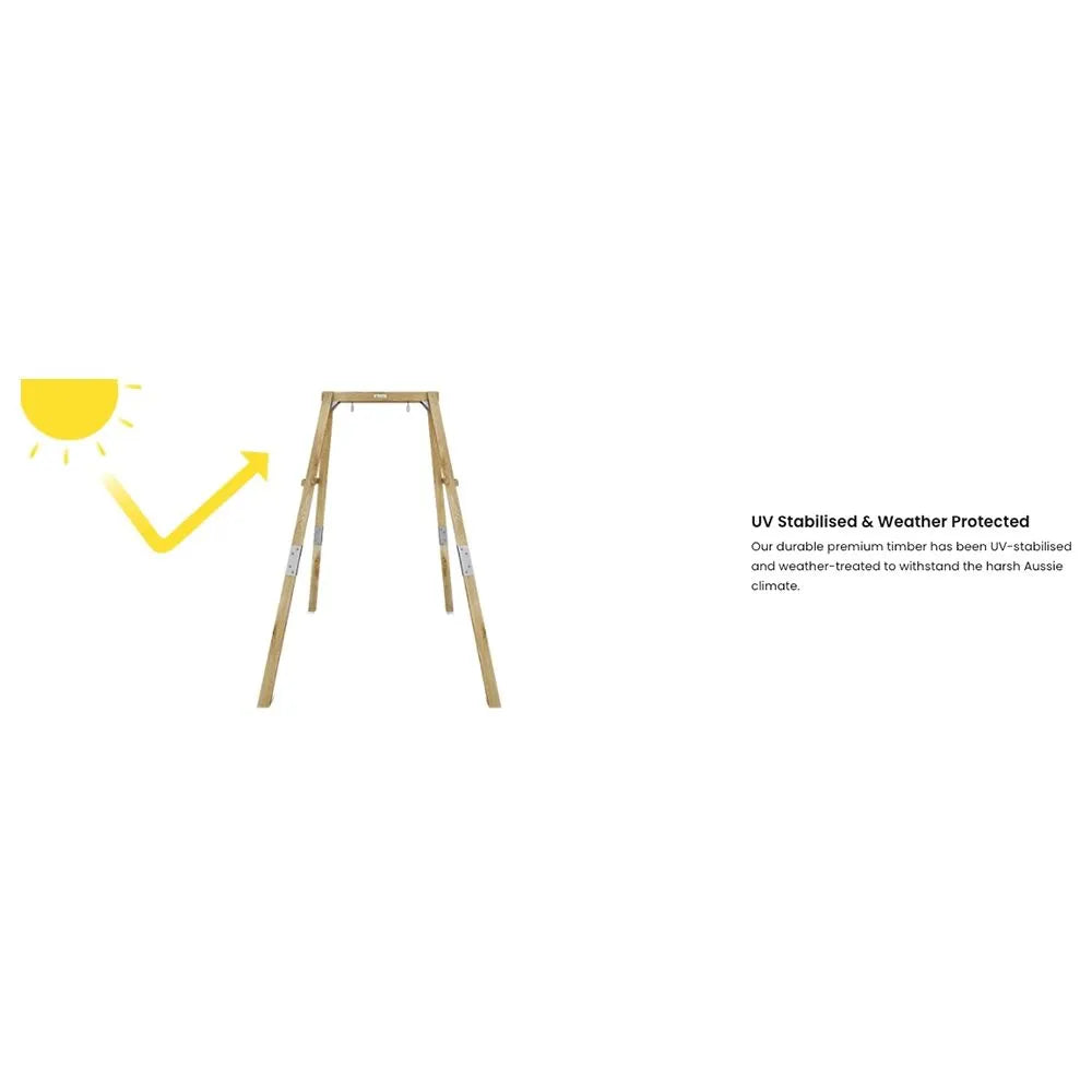Dynamic Sports Growing Giraffe Wooden Swing Set