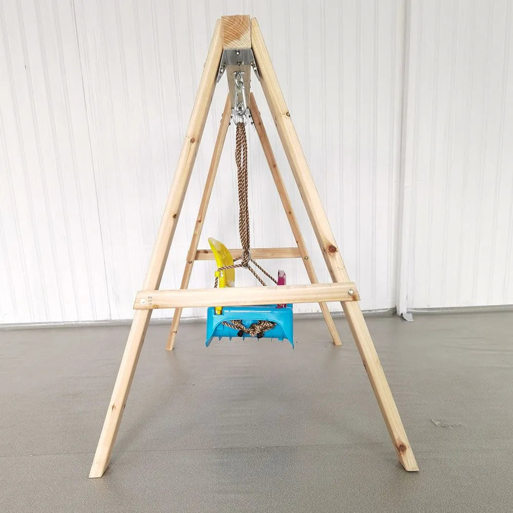Dynamic Sports Growing Giraffe Wooden Swing Set