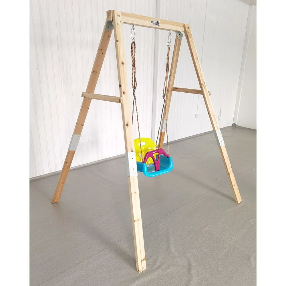 Dynamic Sports Growing Giraffe Wooden Swing Set