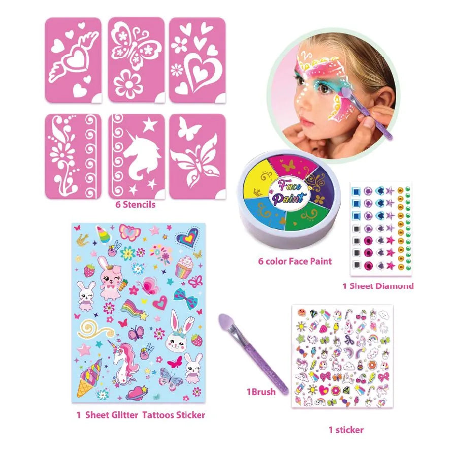 Pecoware Face Paint Glitter Tattoo