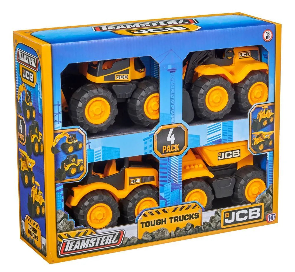 Teamsterz JCB 7" Tough Trucks - Pack of 4
