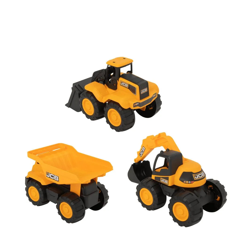 Teamsterz JCB 7" Tough Trucks - Pack of 3
