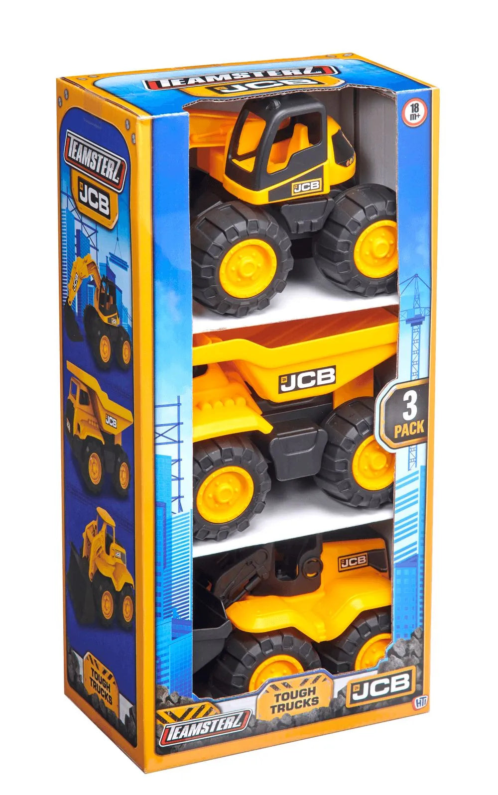 Teamsterz JCB 7" Tough Trucks - Pack of 3