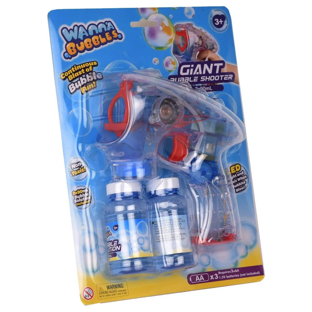Wanna Bubbles Light Up Bubble Alien Gun Shooter