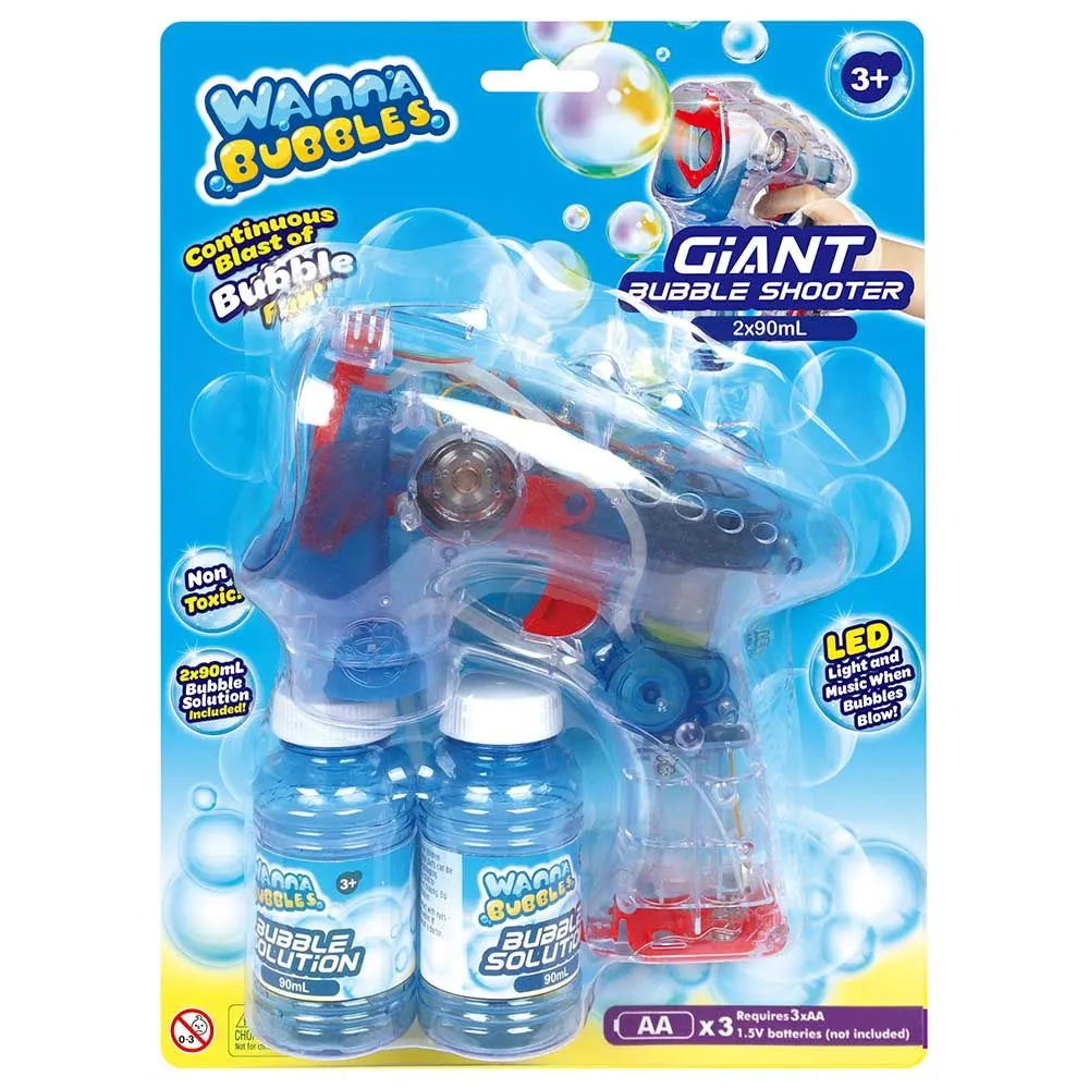 Wanna Bubbles Light Up Bubble Alien Gun Shooter