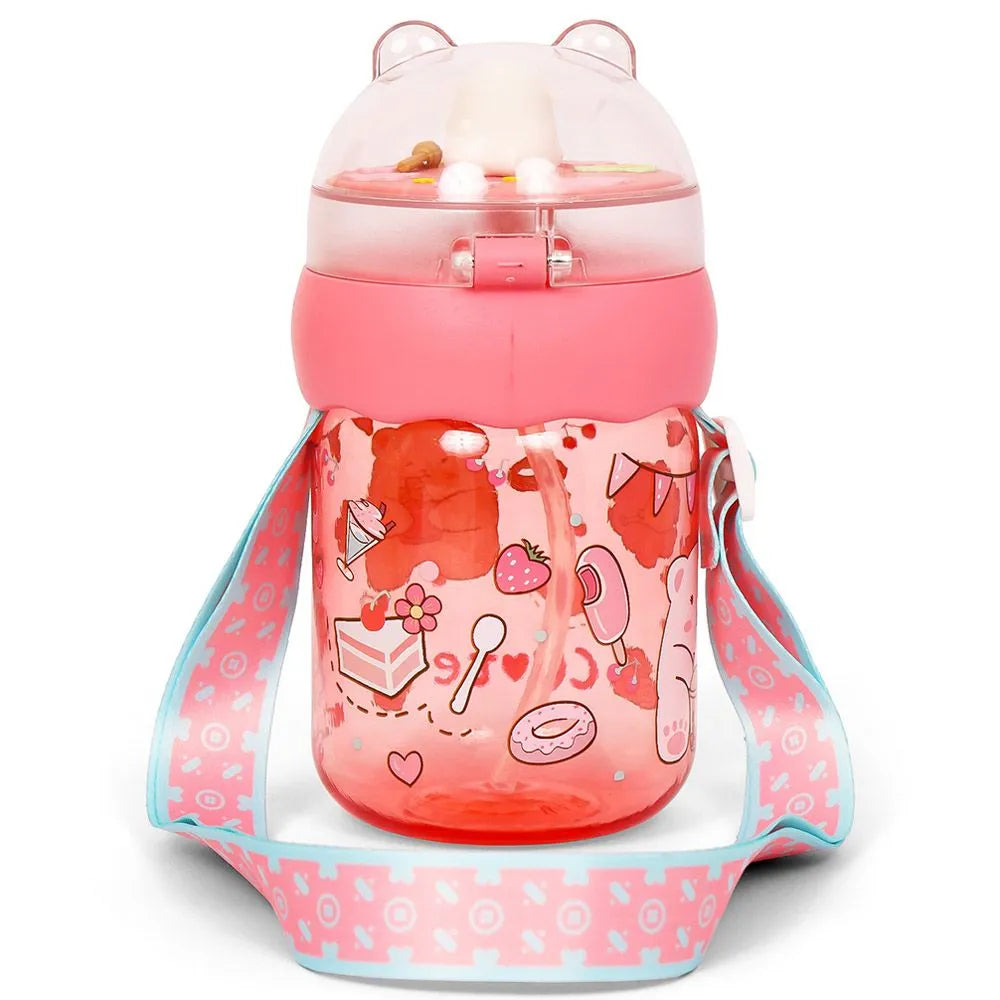 Eazy Kids Water With Straw Bottle (580ml)