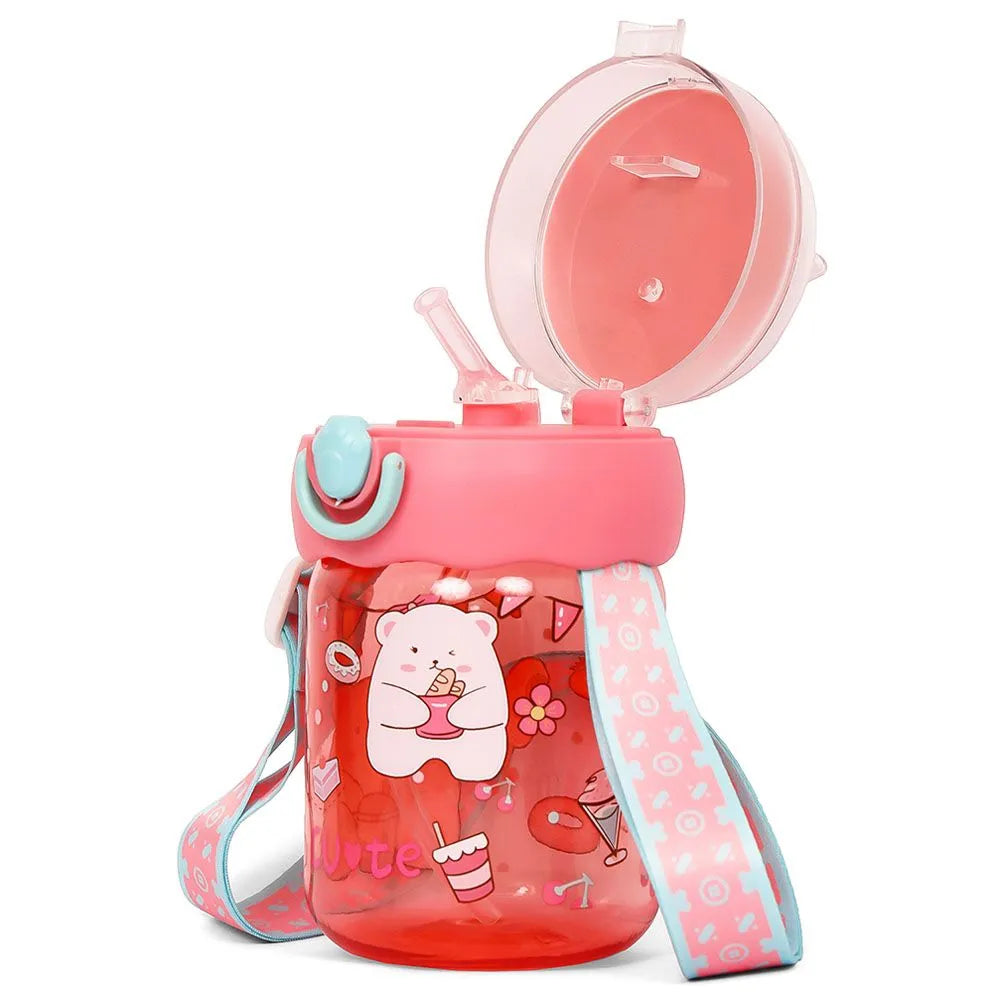 Eazy Kids Water With Straw Bottle (580ml)