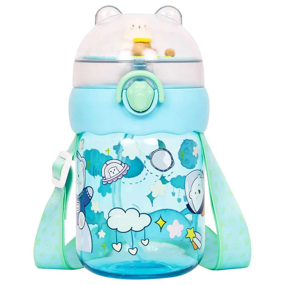 Eazy Kids Water With Straw Bottle (580ml)