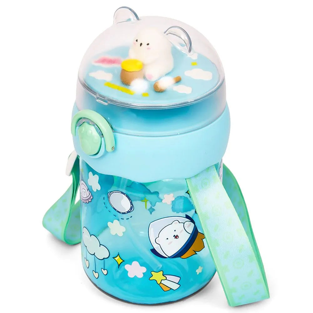 Eazy Kids Water With Straw Bottle (580ml)