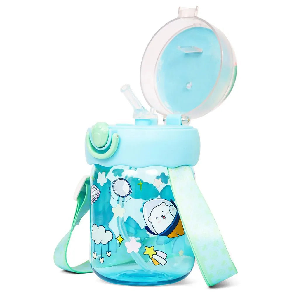 Eazy Kids Water With Straw Bottle (580ml)