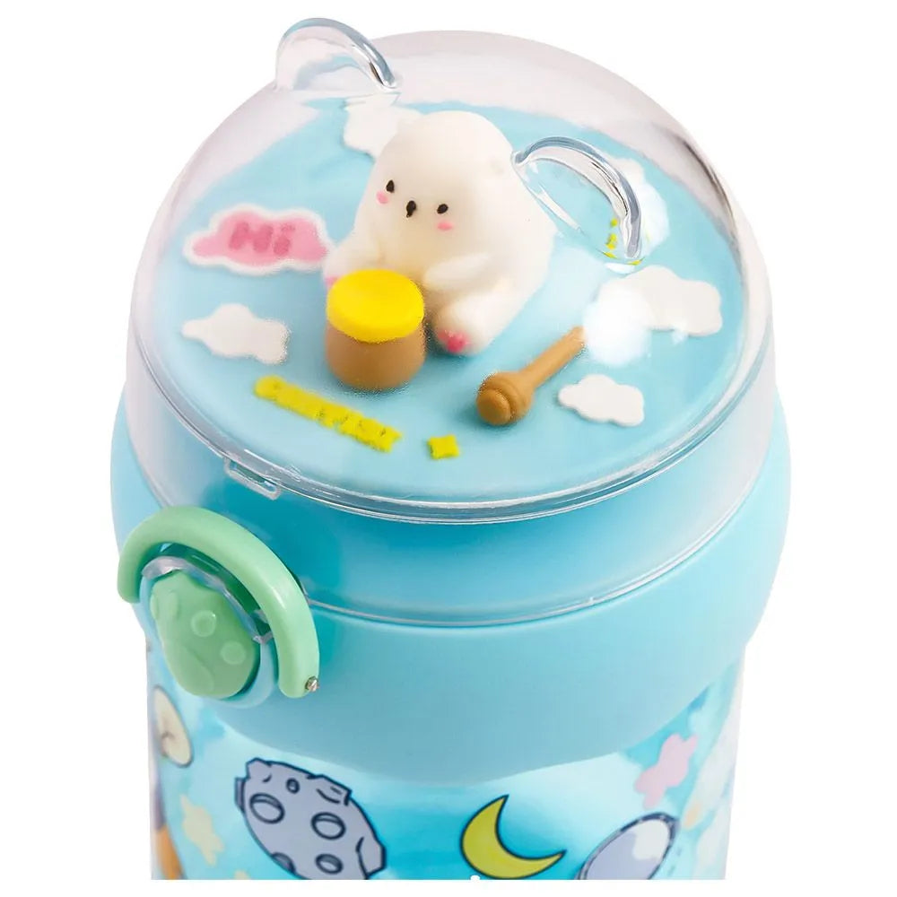 Eazy Kids Water With Straw Bottle (580ml)