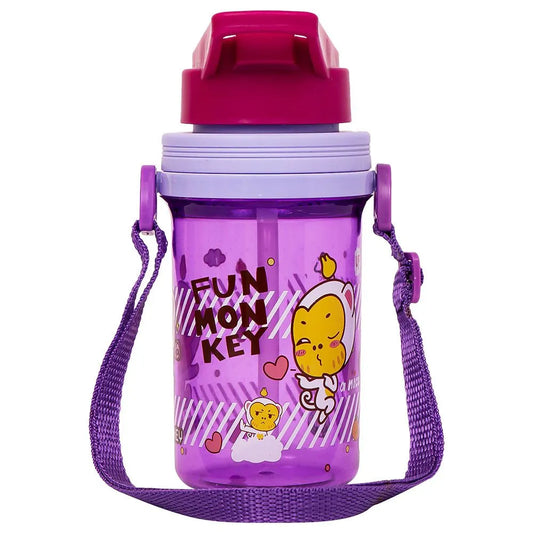 زجاجة ماء للأطفال من إيزى كيدز مع ماصّة (500ml)