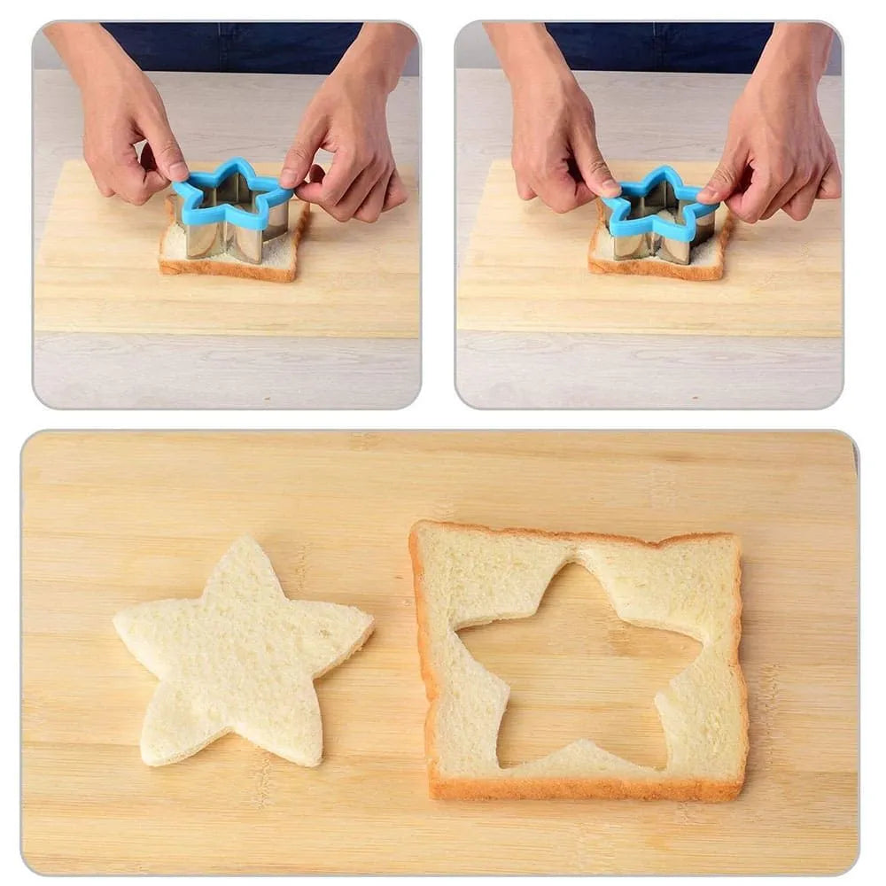 Eazy Kids Sandwich Cutter Stainless Steel Mini Combo