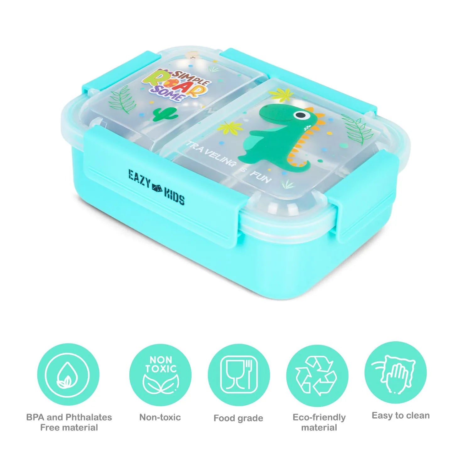 Eazy Kids Dual Compartment Lunch Box