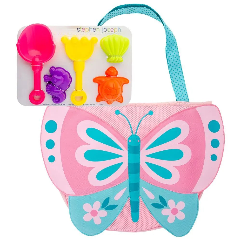 Stephen Joseph Beach Tote with Sand Toy Play Set