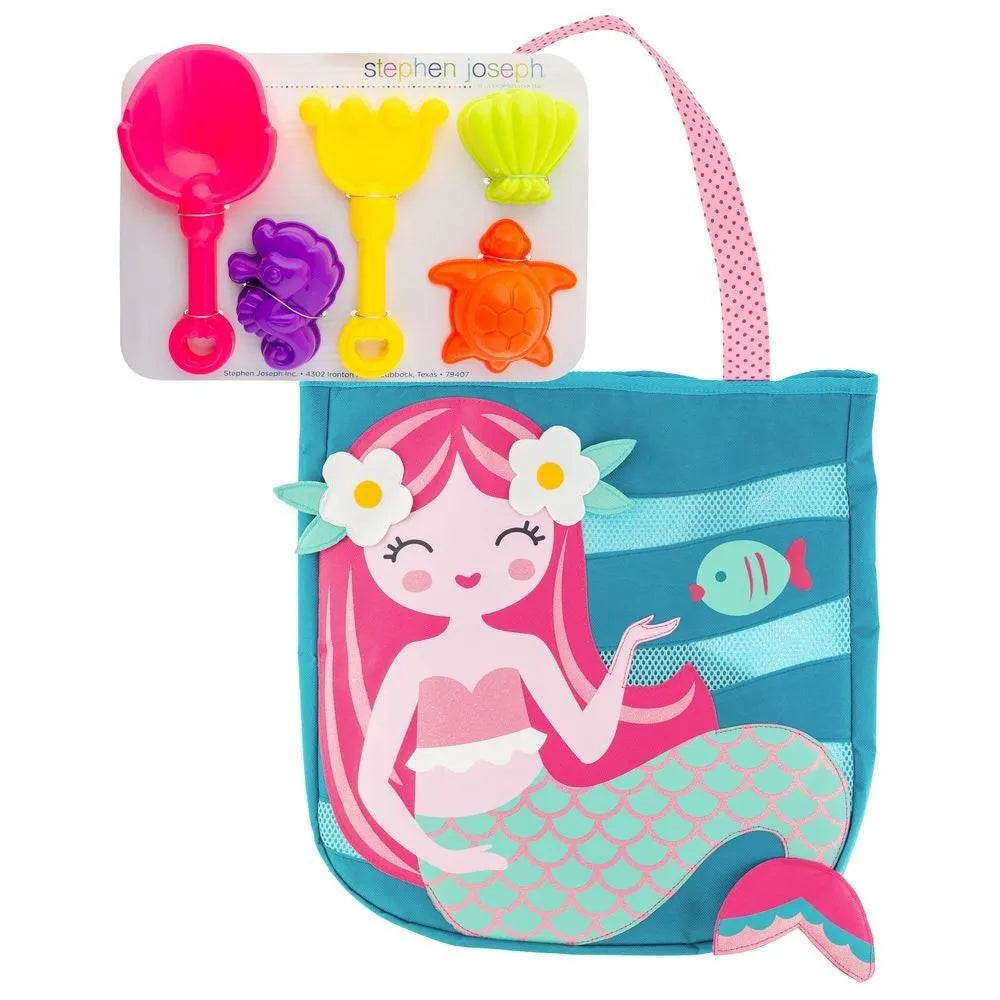 Stephen Joseph Beach Tote with Sand Toy Play Set