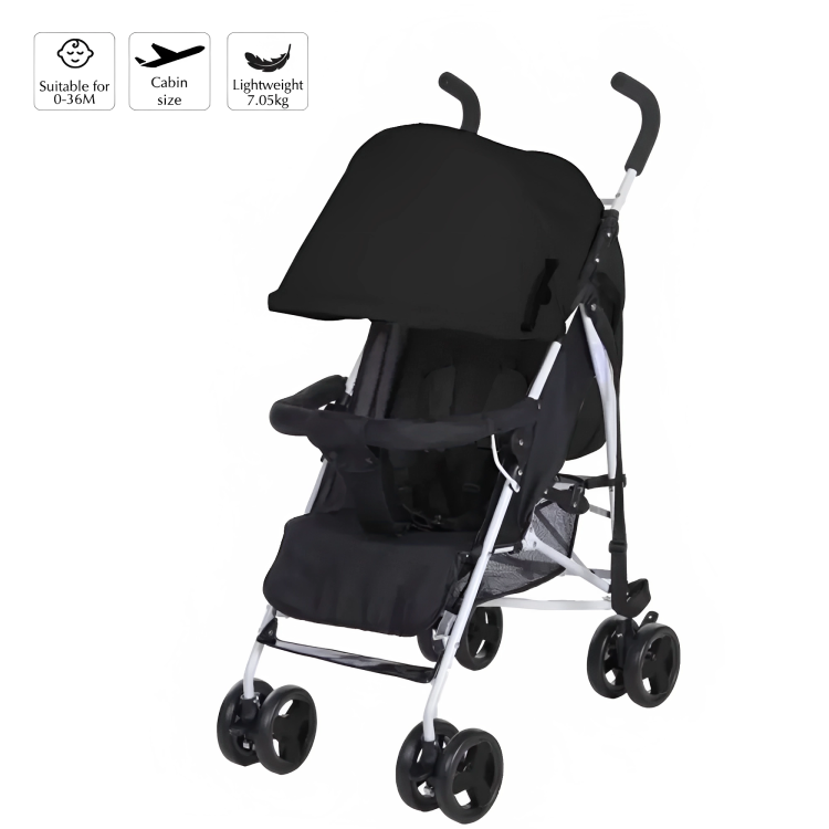 Bumble & Bird Compact Travel Light Stroller (Black)
