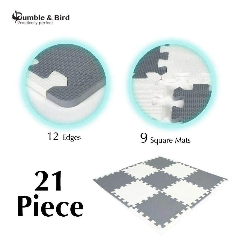 Bumble & Bird Baby Play Mat Safe - Set 1 Assorted (9 Pcs)