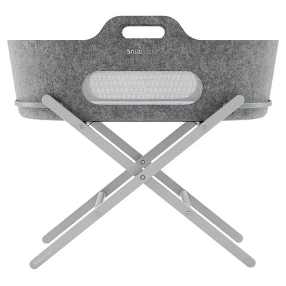 SnuzBaskit Dark Grey Moses Basket & Stand Set