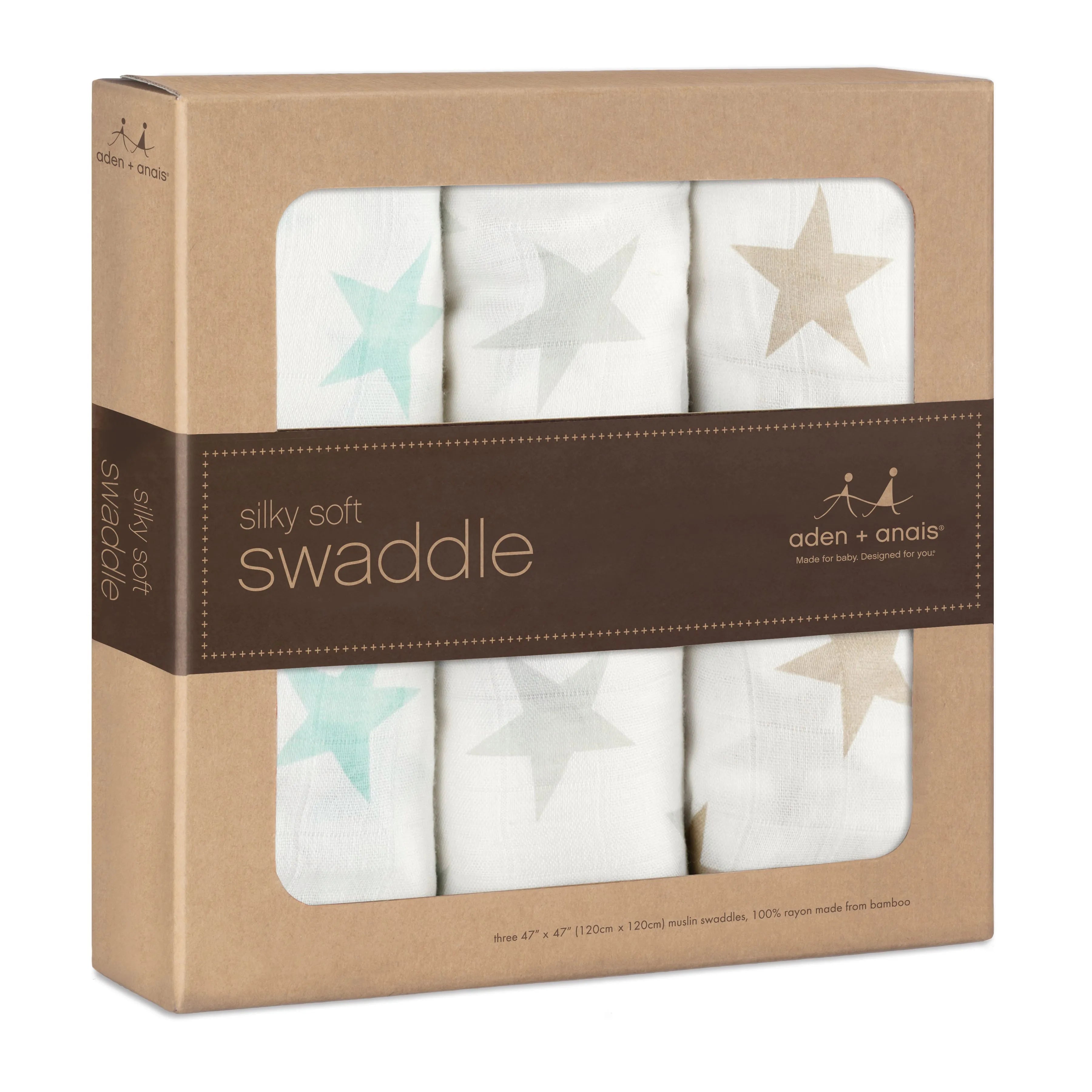 Aden & Anais Silky Soft Swaddles Milky Way - Pack of 3
