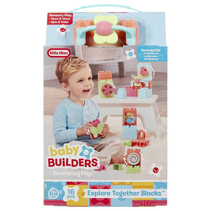 Little Tikes Baby Builders Explore Together Blocks First Blocks