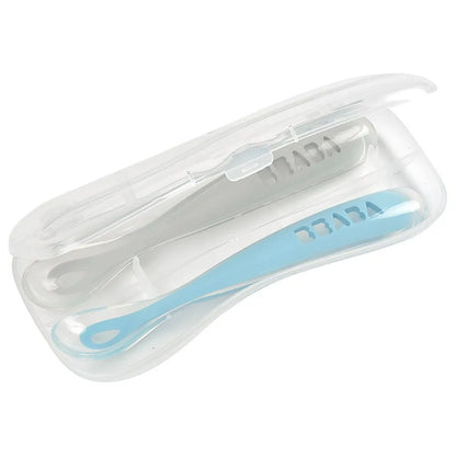Beaba Silicone Spoon 1st Age Set Of 2 + Box