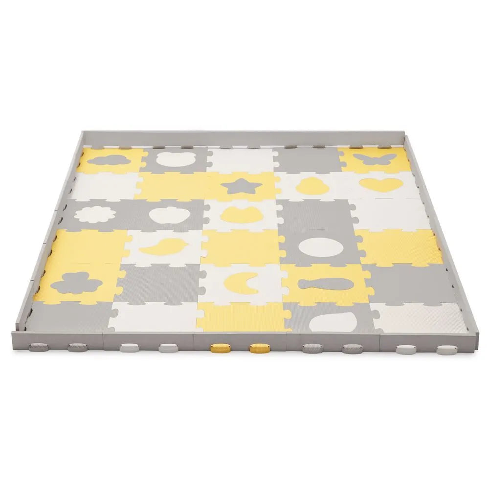 Kinderkraft Foam Mat Puzzels Luno Shapes (Yellow)