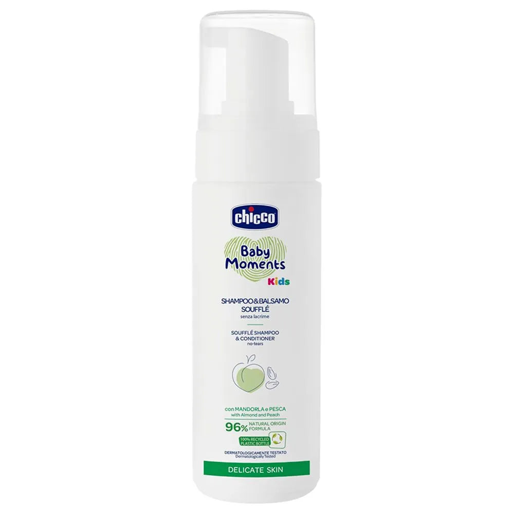Chicco Baby Moments Shampoo & Conditioner Souffle For Kids (150 ml)