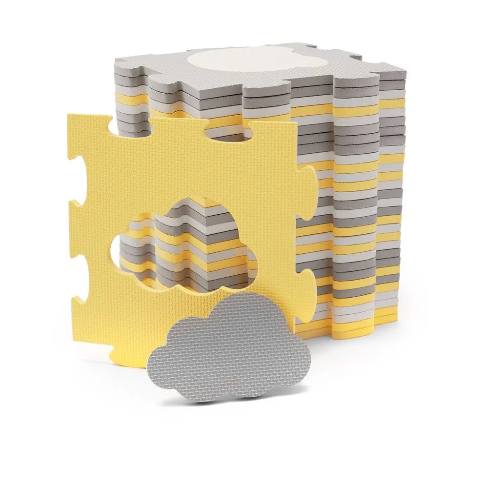 Kinderkraft Foam Mat Puzzels Luno Shapes (Yellow)