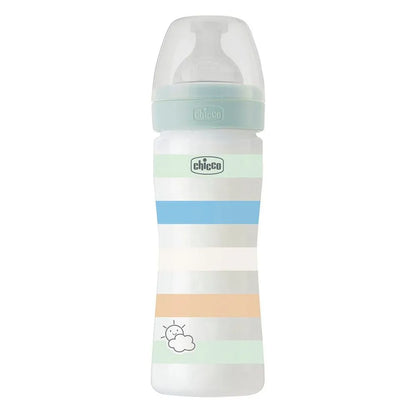 Chicco Well-Being Feeding Bottle - Medium Flow Silicone Nipple (250 ml)
