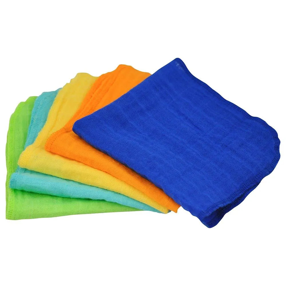 Green Sprouts Muslin Face Cloths Made From Organic Cotton Set (5 Pcs)