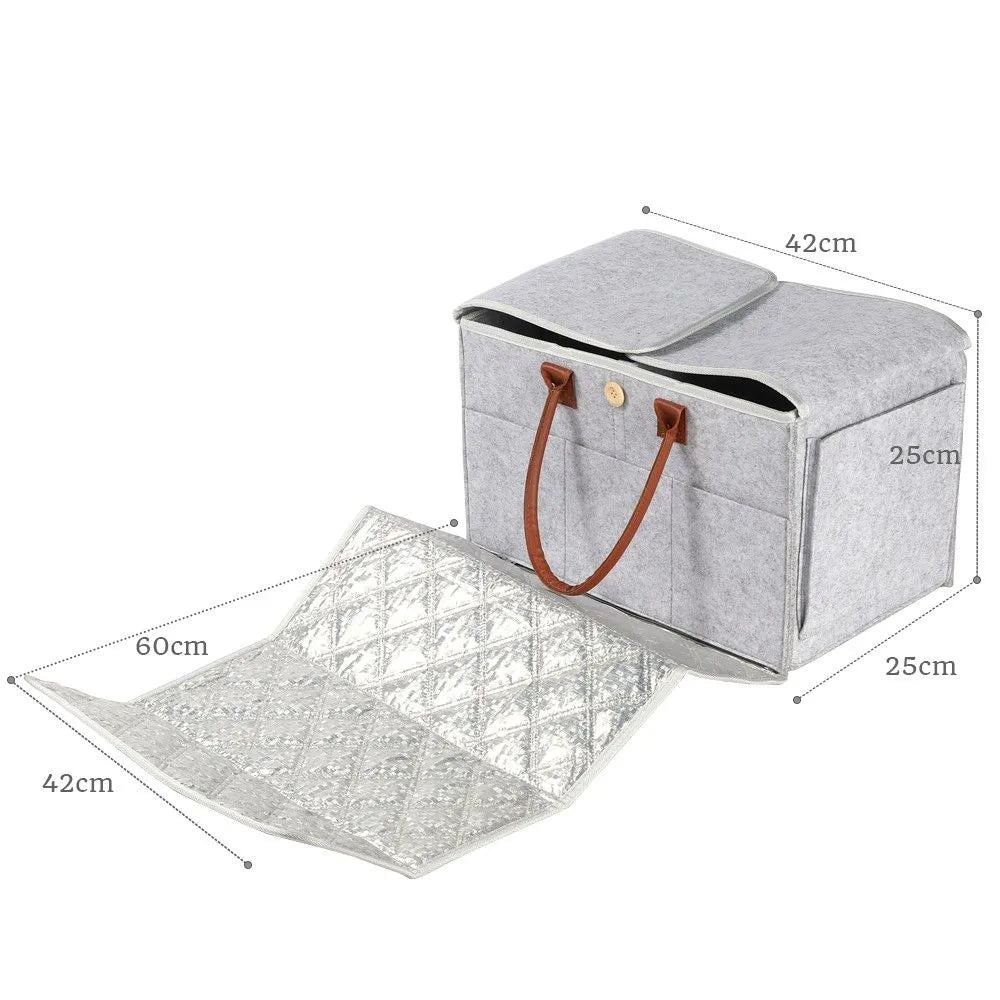 Little Story 2-In-1 Diaper Caddy With Mat (XL)