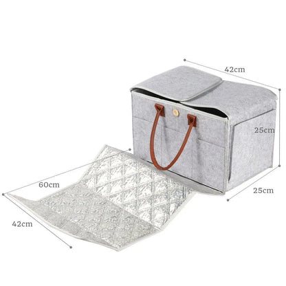 Little Story 2-In-1 Diaper Caddy With Mat (XL)
