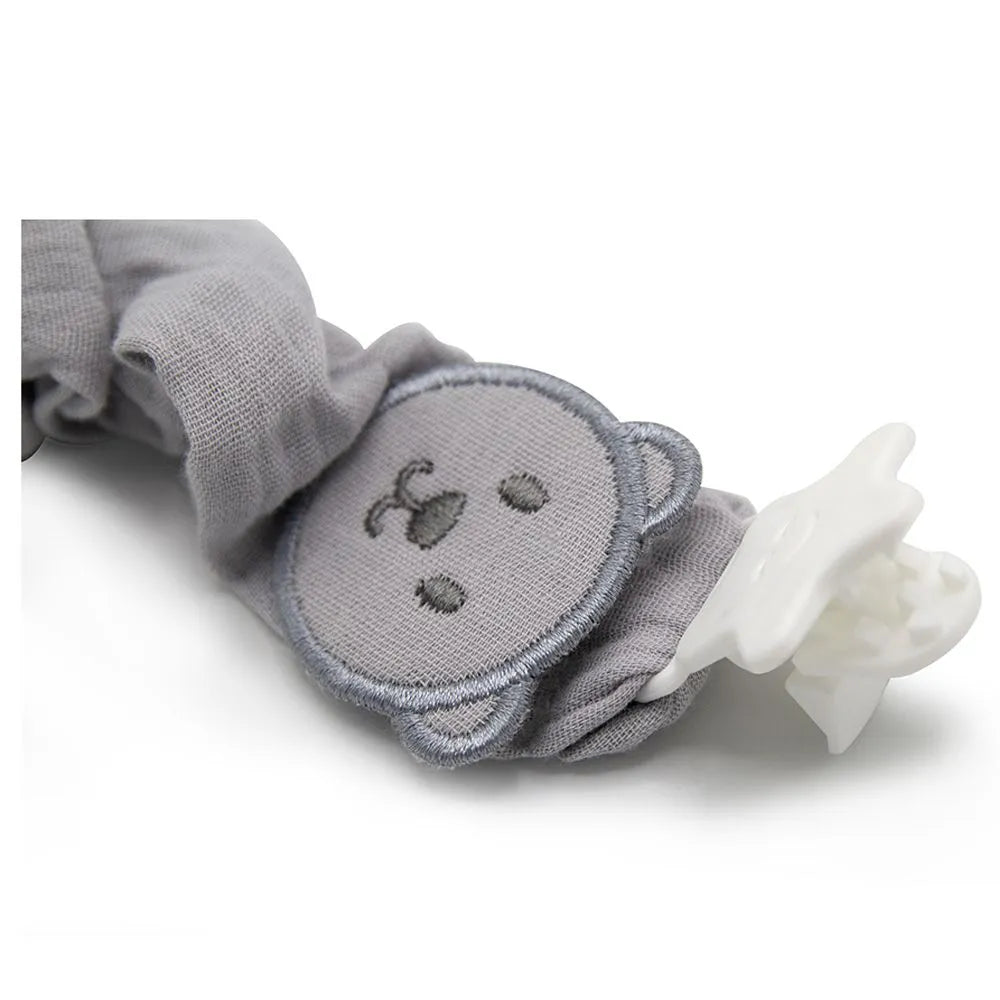 Babyjem Pacifier Hanger With Raw Silk Material Muslin (0 Months+)