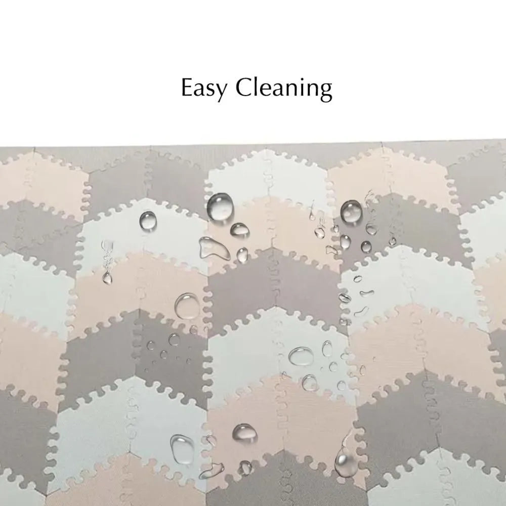 Bumble & Bird BabySafe Play Mat Multi-Shape (Peach & Brown)