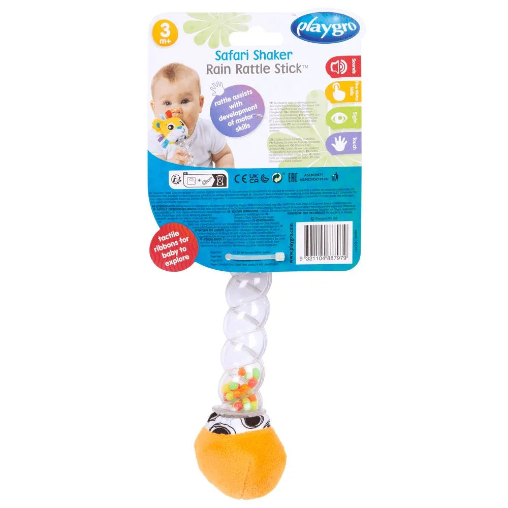 Playgro Lion Rain Maker Rattle Stick Polybag