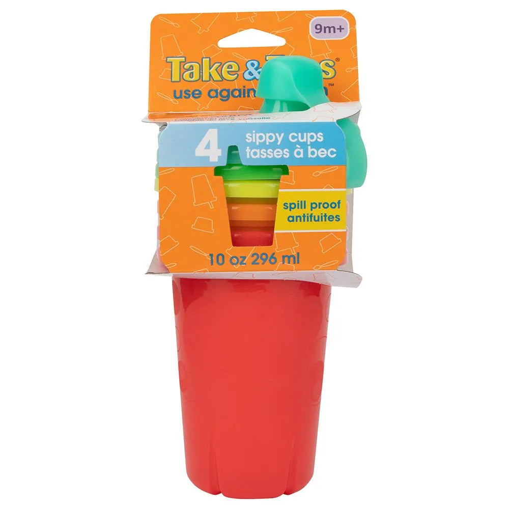 The First Years Take & Toss Sippy Cups - Pack of 4 (10oz)