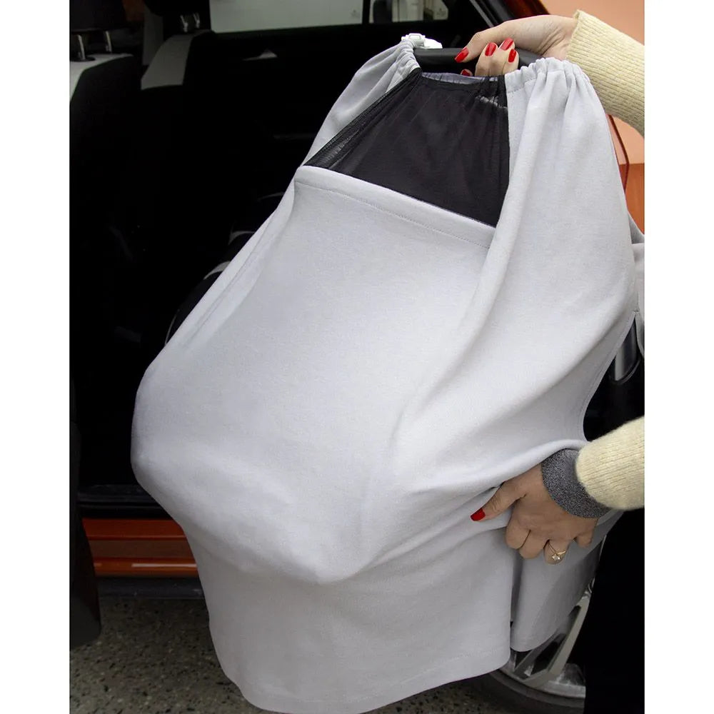 Babyjem Breast Feeding With Tulle Cover (Grey)
