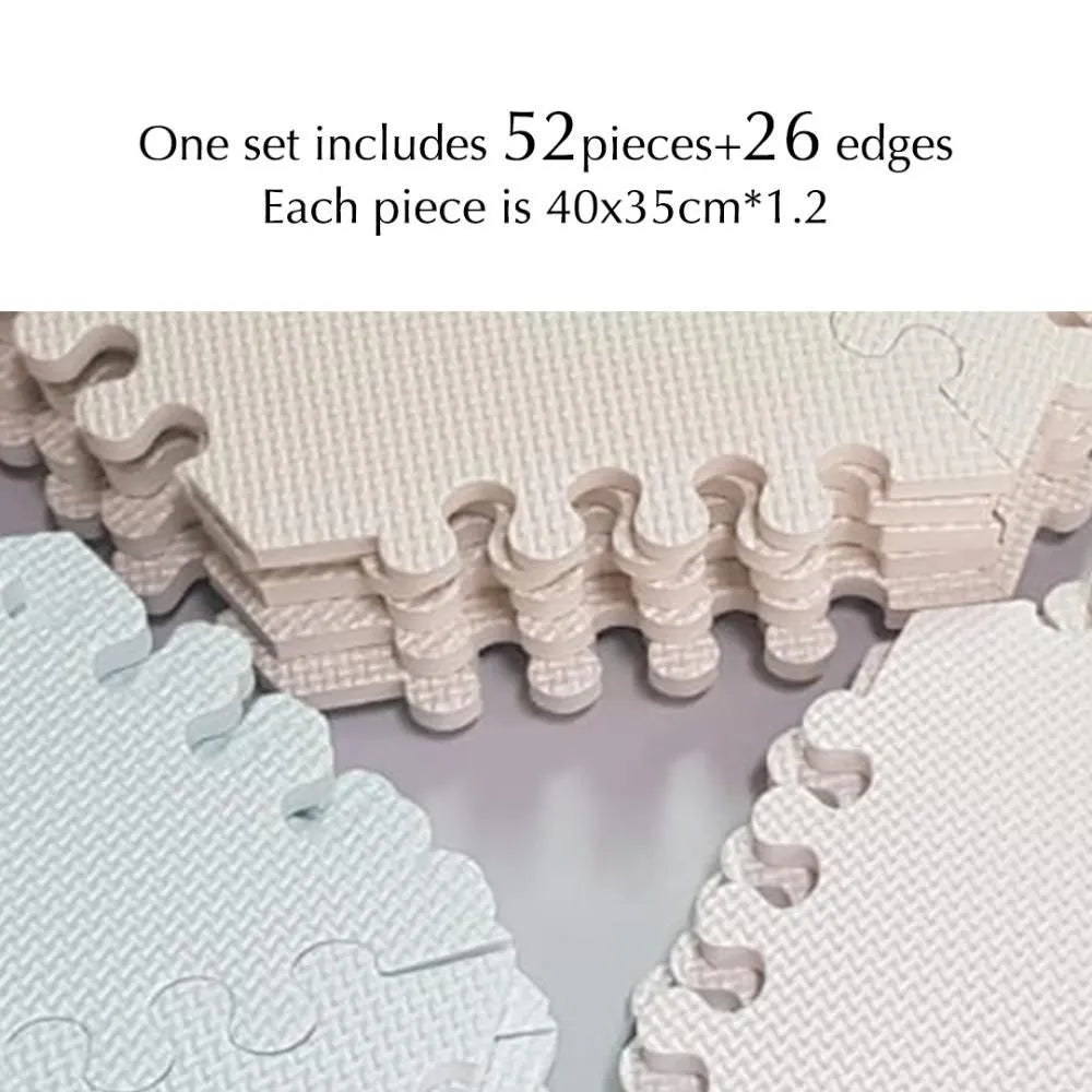 Bumble & Bird BabySafe Play Mat Multi-Shape (Peach & Brown)