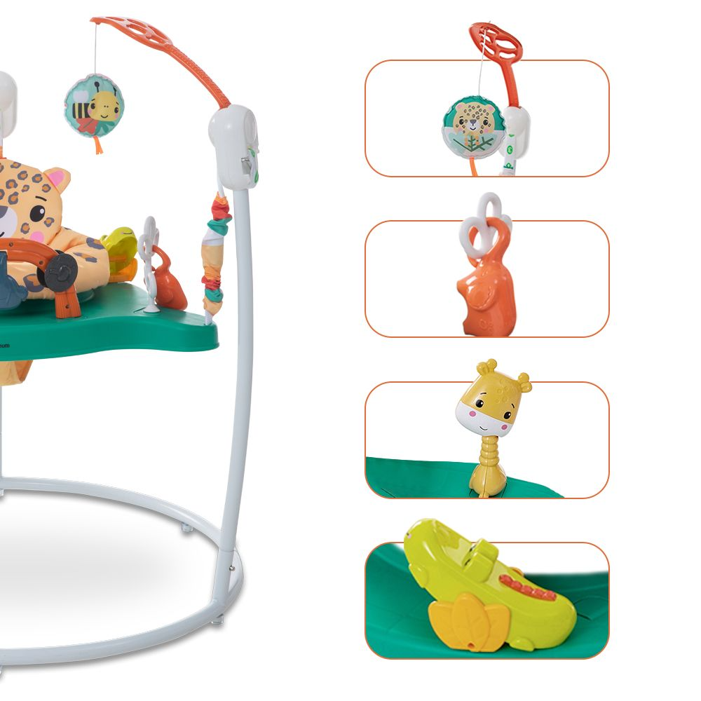 Teknum Baby Activity Jumper with Music and Toys (White)