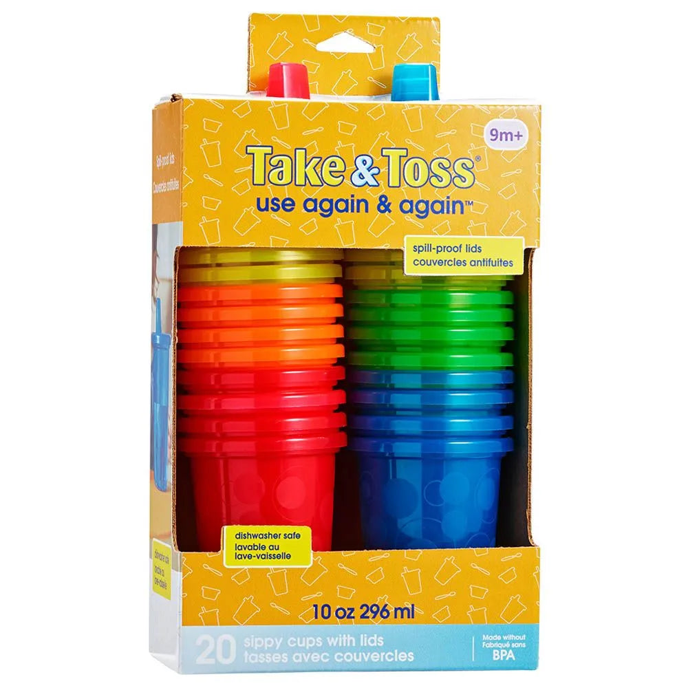The First Years Take & Toss Sippy Cup - Pack of 20 (10oz)