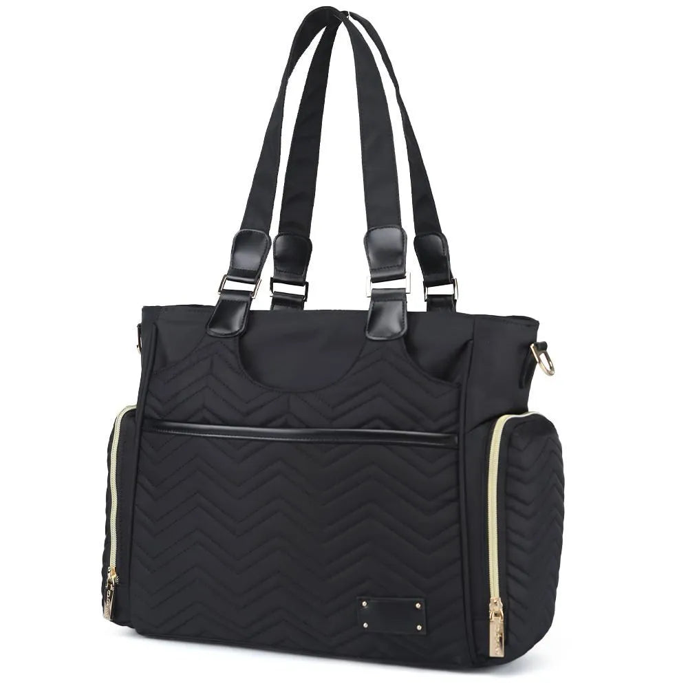 Little Story Matilda Diaper Bag (Black)