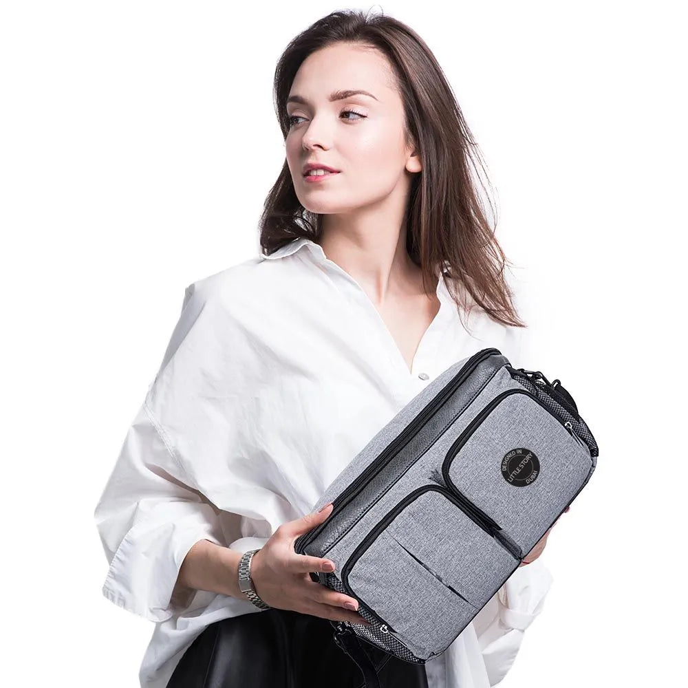 Little Story Stroller Organizer Travel Bag (Grey)