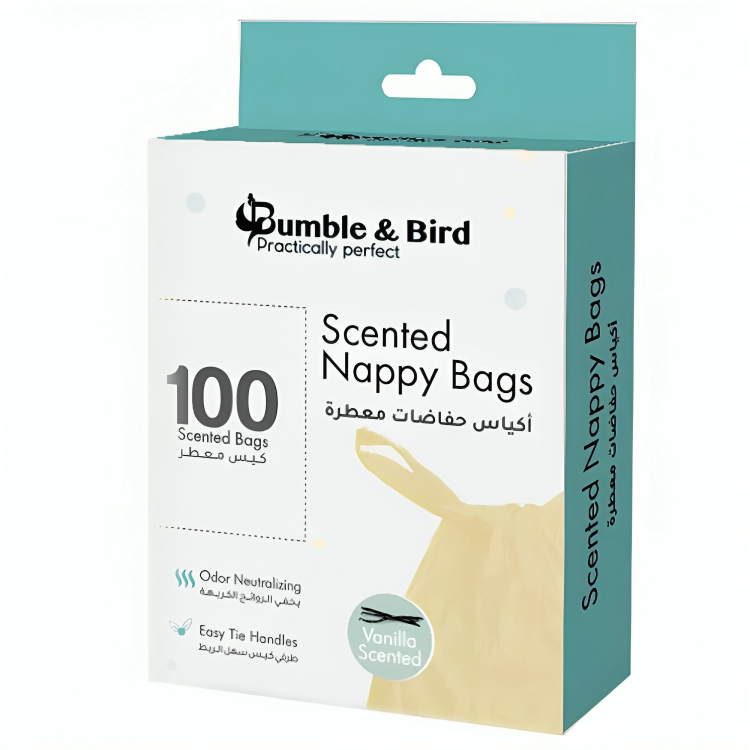 Bumble & Bird Biodegradable Nappy Scented Bags - (100 Pcs)